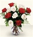 Bursa Çiçek - Kırmızı beyaz güller